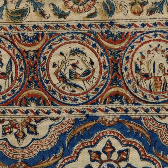 Vintage Cotton Print Coverlet/Bedspread from Iran - Picture 5 of 5